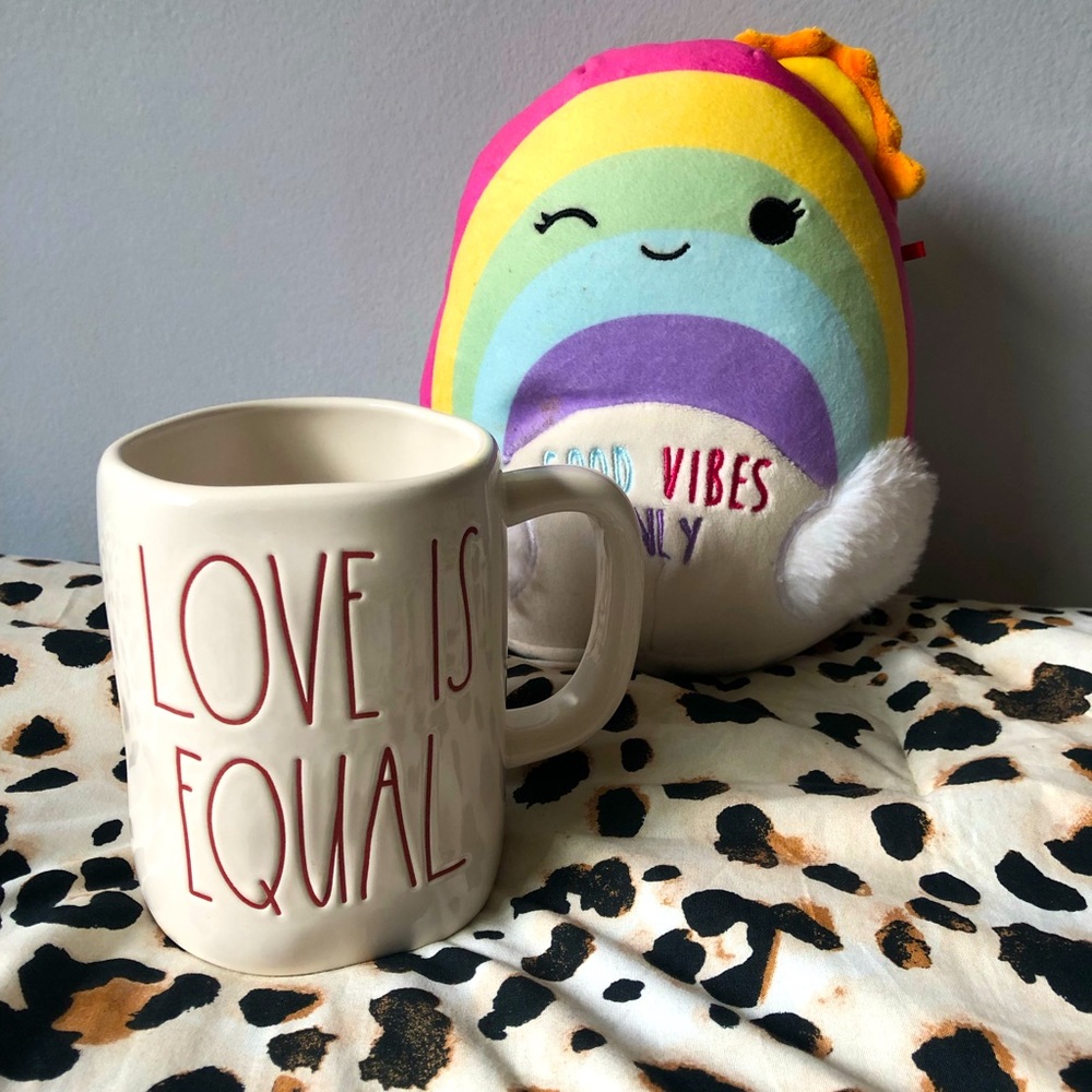 Rae Dunn Love Mug & Squishmallow